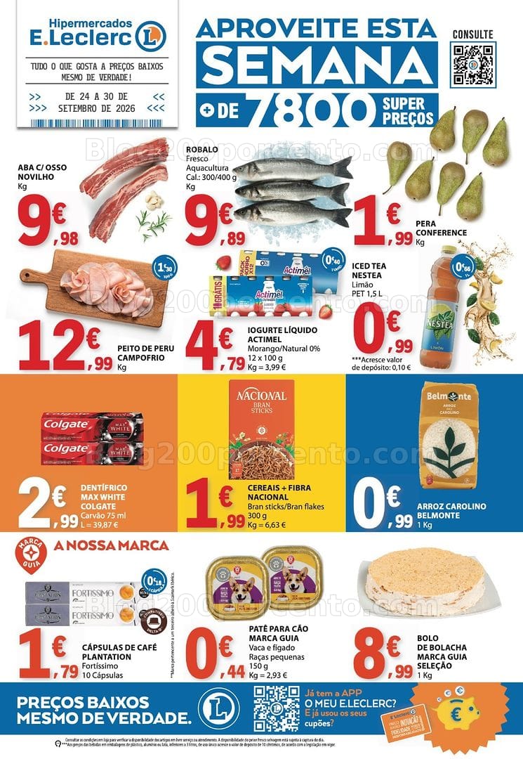Antevisão Folheto E-LECLERC Promoções de 24 a 30 setembro